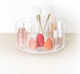 5Five Rotating Cosmetics Organizer with 6 Compartments Transparent 12.8x23x23cm