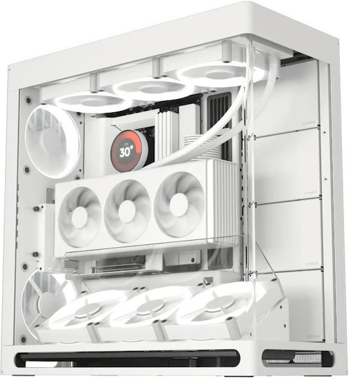 U-Case Ivory V2 Gaming Desktop PC (Ryzen 7-9800X3D/32GB DDR5/1TB SSD/GeForce RTX 5070/W11 Home) White