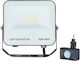 Metanor LED Flutlichter 30W Mit Einstellbarem Warm Weiß und Bewegungssensor