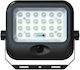 Metanor Solar LED Flood Light 8W Adjustable White with Motion Sensor