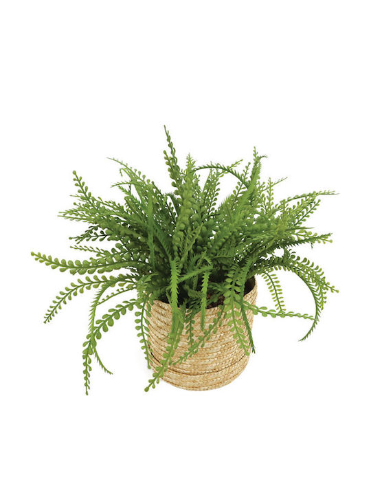 Marhome Decorative Basket Wicker Beige 45x45x30cm