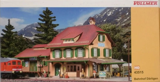 Model Figure Därligen Train Station Ho Scale 1:87 Vollmer 43515