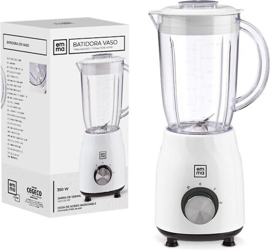 Emma Blender with Plastic Jug 1.2 lt 350W White C5-0016