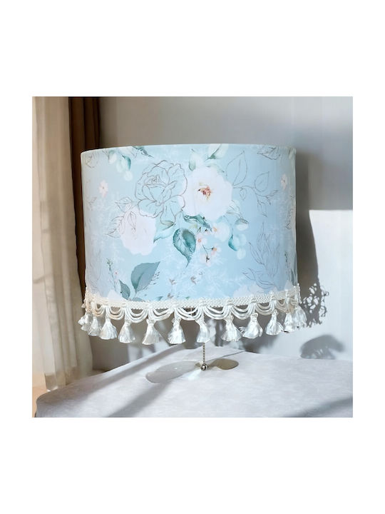 Oxygen White Roses Κρεμαστό Φωτιστικό Λευκό με Ντουί E27 35x20εκ.