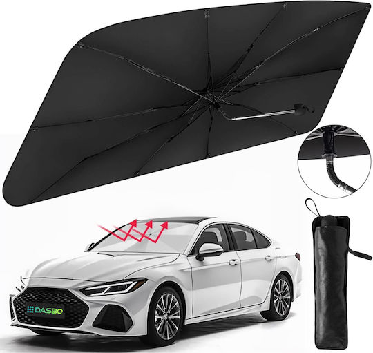 Auto-Sonnenschutz Mit Saugnapf Für Windschutzscheibe Klappbar UV-Schutz Elegante Hülle Universell 125x65 Cm