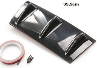 Difuzor Partea Din Spate Bara De Protecție Negru Lucios Universal 35cm
