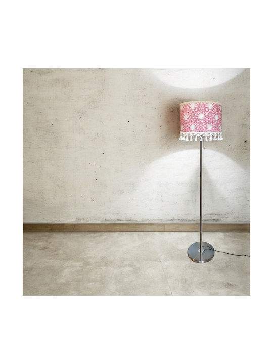 Oxygen Pink Cells Floor Lamp with Socket for Bulb E27 Silver