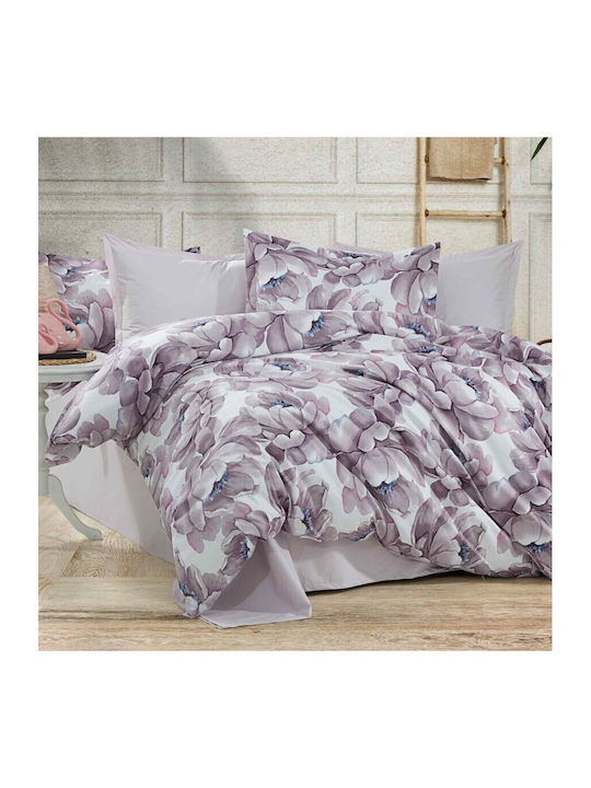 Pucioasa Set Cearșafuri 240x270cm. Lila 4buc