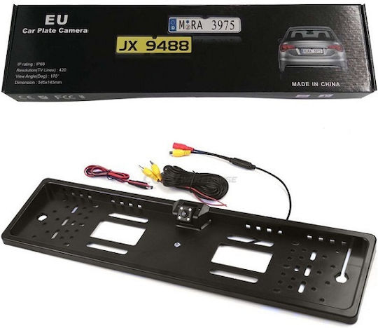 Waterproof Car Reverse Camera with License Plate Frame and Night Vision Universal