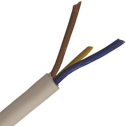 Eurolamp Netzkabel Nyμ A05vv-u 3×4mm² Weiß 100m...