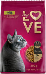 My Love Dry Food for Adult Cats with Chicken / Beef / Vegetables / Calf / Meat 11kg My Love Dry Food for Adult Cats with Chicken / Beef / Vegetables / Calf / Meat 11kg