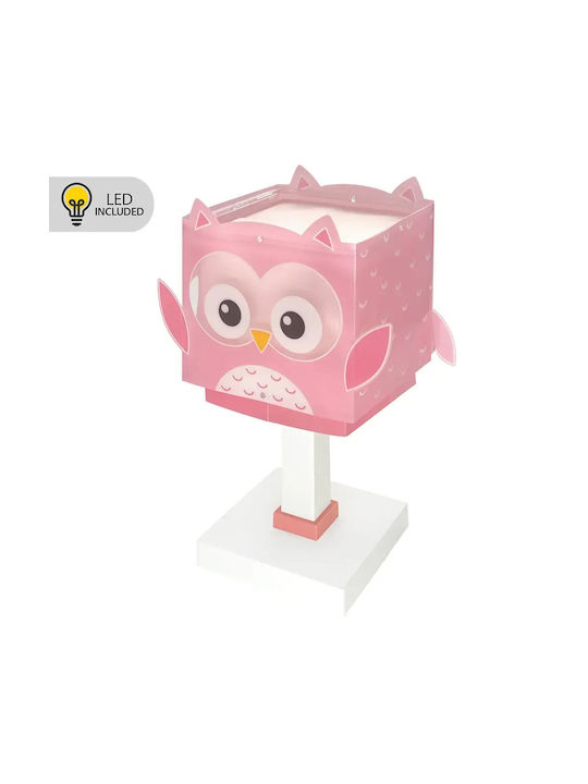Ango LED Детски Осветителни Тела За Маса Owl Розово 29x13.5x13.5см 64481N