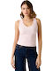 Women's Blouse Cotton Sleeveless Pink
