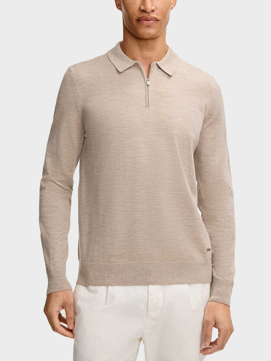 Joop! Dondor Polo Πουλόβερ Μπεζ