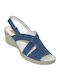 Anatomische Damenplattformen Blau