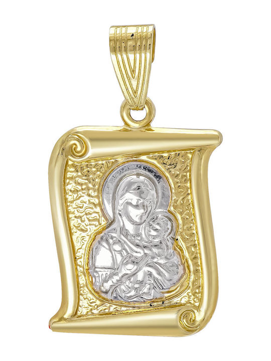 Kiriakos Gofas Pendant Kids Talisman made of Gold 9K PA754