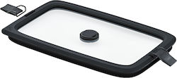 Glass Vacuum Lid Flexx2go Container Rösle 1.5 Liters Transparent