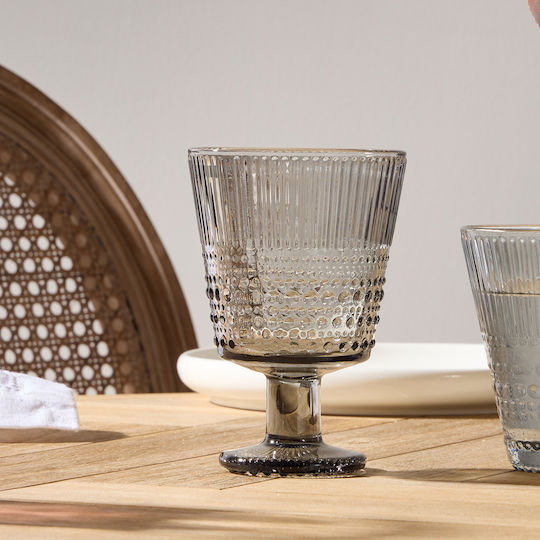 S-d Joa Glass for White Wine made of Glass in Gray Color Goblet 230ml