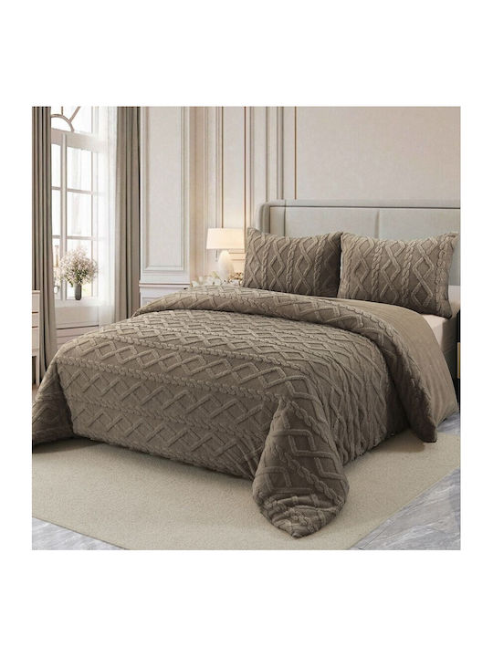 RoNeX Bettbezug Großes Doppelbett 240x220cm Brown 230 GSMGsm
