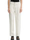 Damen Chino Hose Baumwoll-Set in Breit Bein Stil Tofu