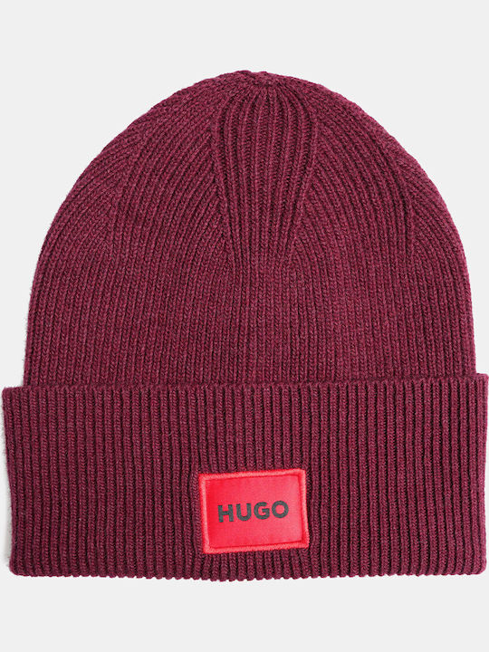 Xaff 6 Beanie Beanie Knitted in Burgundy color