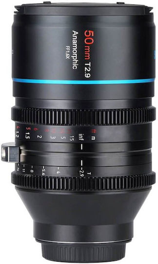 Full Frame Φωτογραφικός Φακός 50mm T2.9 Anamorphic 1.6x Lens Wide Angle για Nikon Z Mount Μαύρος