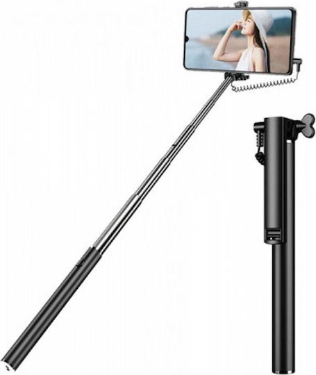 Bigben Connected Ultra-kompakter Kabelgebundener Mini Selfie-Stick Schwarz