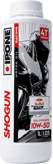 Ipone Shogun Red Bull Racing Synthetic Motorcycle Oil for Four-Stroke Engines 10W-50 1lt