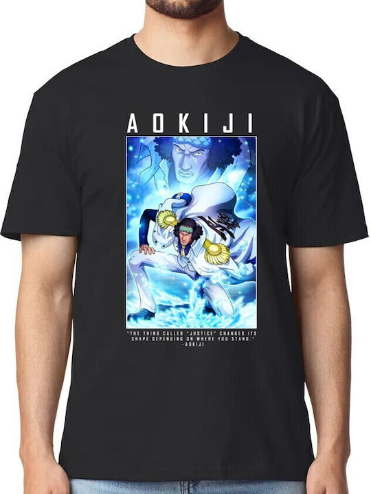 T-shirt One Piece Aokiji Pop Culture Black