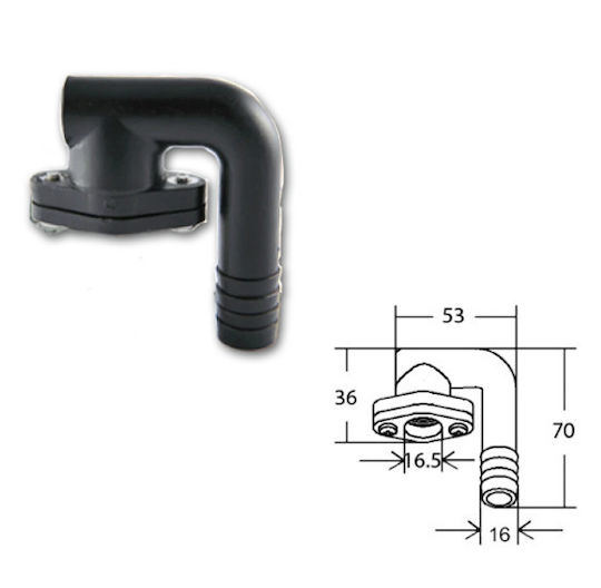 Angle for ventilator Boat Air Duct Link
