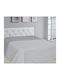 Palatex Romantica Покривало Единично Микрофибър Light Grey-grey 160x220см