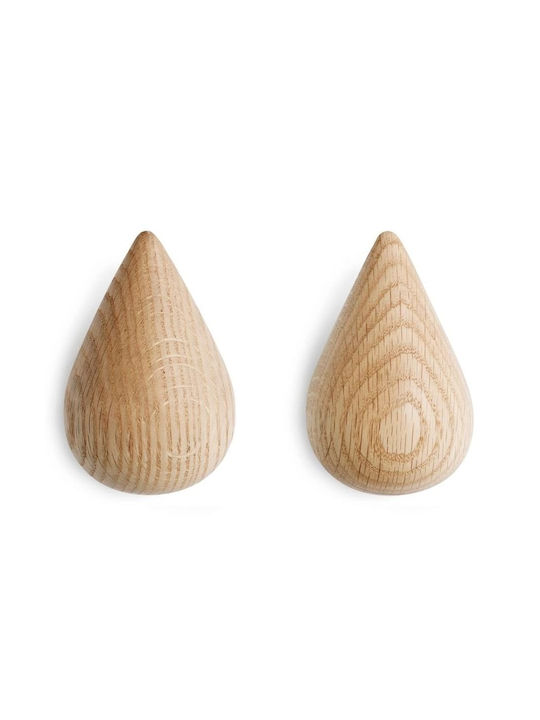 Normann Copenhagen Стенна Закачалка Дървена Бежова