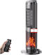 Ceramic Fan Heater Room Floor Negru 2000W