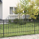 vidaXL Metal Fences with Spears in Black Colour...