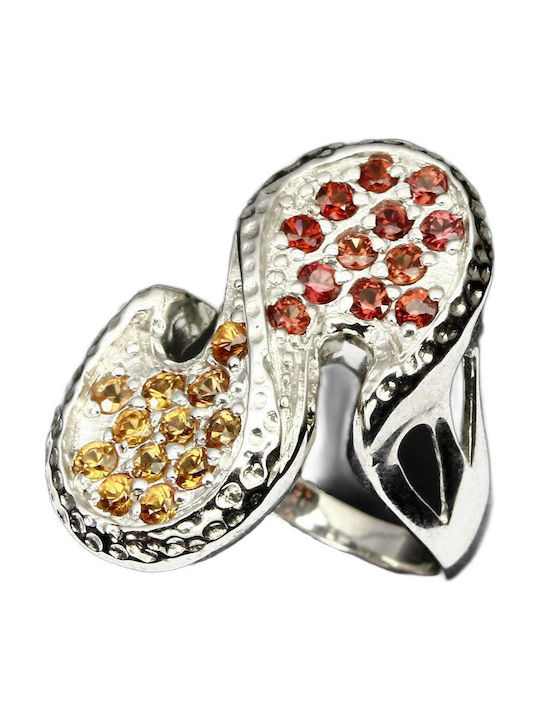 Silver Ring Natural Sapphires 17