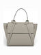 Leder Damentasche Handtasche Taupe