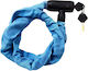 Avizar 120cm Reinforced Cable Lock Metal Head Bicycles Motorcycles Blue