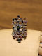 Natural Tourmaline Diopside Ring R15.5