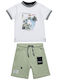 Kids' Set with Shorts Summer 2pcs White