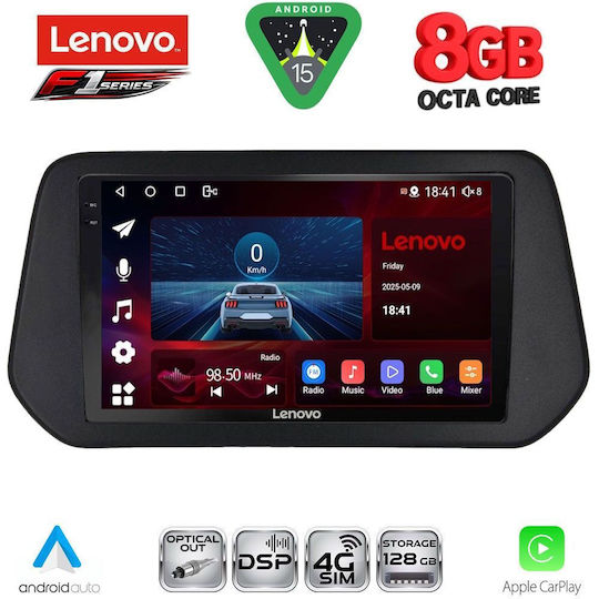 Lenovo Car Audio System for Suzuki SX4 S-Cross 2021-2026 (Bluetooth/USB/WiFi/GPS/Apple-Carplay/Android-Auto) with Touch Screen 9"