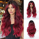Animis Beauty Wig with Synthetic Hair in Red Co...