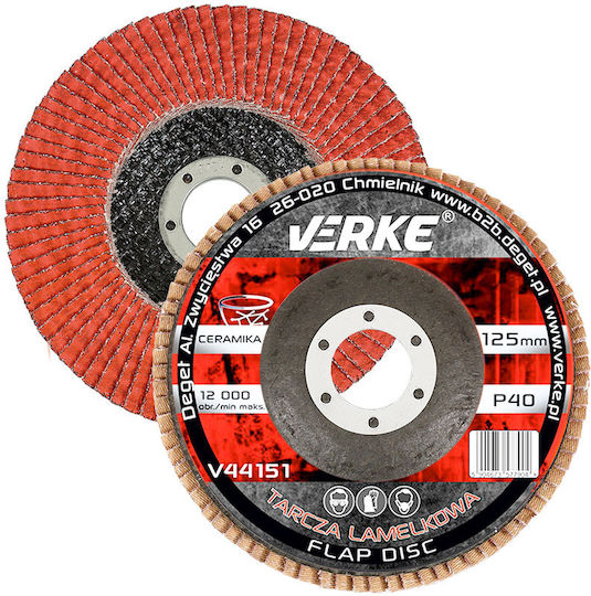 Schleifscheiben 125mm Verke P40 Keramik V44151