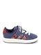 Grand Court Kids Sneakers with Hoop & Loop Closure Blue