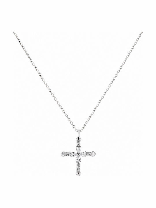 Ulysses Damen Kreuz aus Silber mit Kette