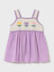 Girls Dress Sleeveless Knitted Lilac
