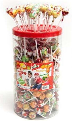 Kaiser 1889 Lollipop Kaiser with Flavor forest fruits No Added Sugar 1pcs 10gr