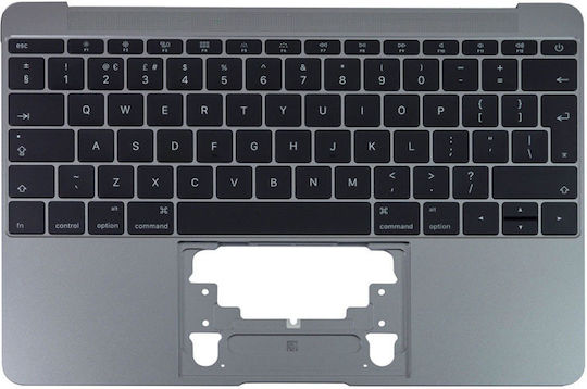 Laptop Keyboard Apple Macbook 12" A1534 2016 Space Gray UK Layout Vertical Enter OEM