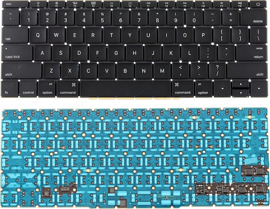 Laptop Keyboard Apple Macbook Pro Retina 13" A1708 2016-2017 US Layout Horizontal Enter OEM