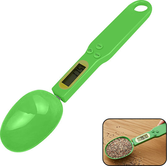 Avizar Electronic Measuring Spoon Lcd Display Built-in Tare Function Green