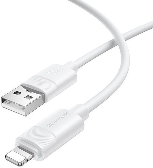 Borofone USB-A to Lightning Cable 12W Λευκό 1m